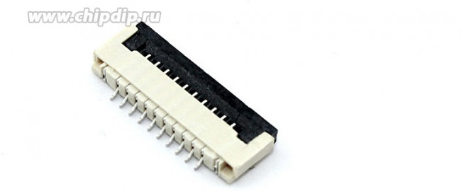 Разъем FPC Flip-Lock 1010-10RLGF 10 pin высота 1мм шаг 1мм