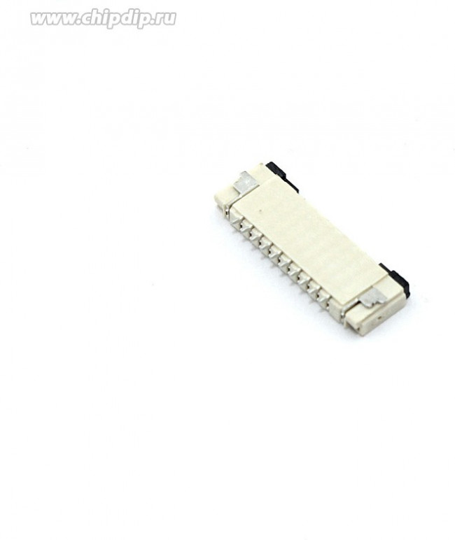 Разъем FPC Flip-Lock 1010-10RLGF 10 pin высота 1мм шаг 1мм