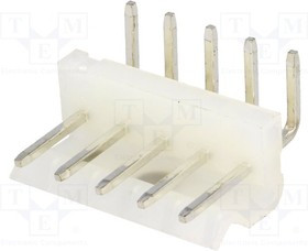 NX5080-05SMR, Гнездо, провод-плата, "папа", 5,08мм, PIN: 5, THT, 250В, 7А, луженые