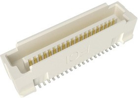 61083-042402LF, Составной разъем платы, FCI Conan, 40 контакт(-ов), Штекер, 0.8 мм, Поверхностный Монтаж