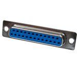 DB-25F (DS1033-25F), Гнездо 25 pin на кабель (пайка)