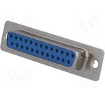 DB-25F (DS1033-25F), Гнездо 25 pin на кабель (пайка)