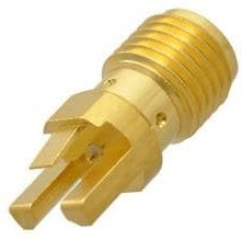 142-1701-821, RF Connectors / Coaxial Connectors SMA Straight Jack End Launch .062