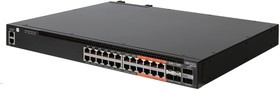 4610-30P-O-AC-F Edge-corE AS4610-30P, 24-Port GE RJ45 port PoE+, last 8 ports Ultra-PoE, 960W PoE Bugdet, 4x10G SFP+, 2 port 20G QSFP+ for s