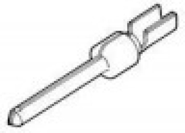 745229-4, AMPLIMITE HDP-20 Series, size 20 Male Crimp D-sub Connector Contact, Gold over Nickel Signal, 22