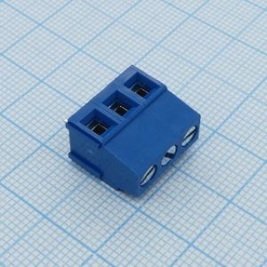 DG500-5.0-03P-12-00A(H), Винтовой клеммный блок c рельефной обоймой, 3 контакта шаг 5.0мм синий DG500-5.0-03P-12-00A(H), Винтовой клеммный блок c рельефной обоймой, 3 контакта шаг 5.0мм синий