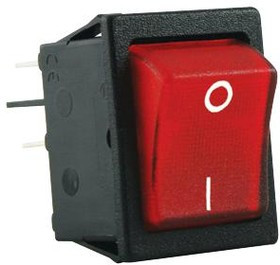 MP005736, Клавишный переключатель, Вкл.-Никакой-Выкл., DPST, С Подсветкой, Панель, Красный MP005736, Клавишный переключатель, Вкл.-Никакой-Выкл., DPST, С Подсветкой, Панель, Красный