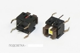 Тактовая кнопка, 6 x 6xh 7.2, алгоритм работы NO, IL2Вбелый, контакты 6P, TP614L