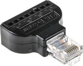 CLB-JL45, Переходник разъема, RJ45, 8 вывод(-ов), Штекер, Клеммная Колодка