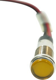 656-1309-303F, LED INDICATOR, PANEL, 12.7MM, YEL, 230V