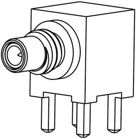 903-378J-52A, RF Connectors / Coaxial Connectors R/A jack PC mount