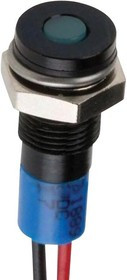 Q8F7BXXB02E, LED INDICATOR 8MM FLUSH 2VDC IP67