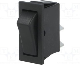 AE-C1300AAAAA, ROCKER; SPST; Pos: 2; ON-OFF; 16A/250VAC; black; none; Body: black