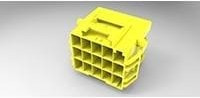 4-1971875-7, CAP HOUSING,PANEL MOUNT,TRIPLE ROW POWER TRIPLE LOCK