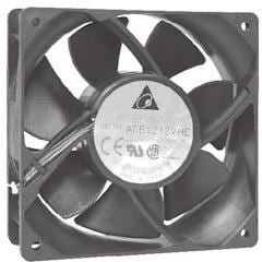 AFB1224SH-T500, DC Fans Tubeaxial Fan, 120x25mm, 24VDC, 113.11CFM, 6.72W, 46.5dBA, Ball, Leads, IP55 AFB1224SH-T500, DC Fans Tubeaxial Fan, 120x25mm, 24VDC, 113.11CFM, 6.72W, 46.5dBA, Ball, Leads, IP55