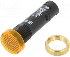 XVLA325, Индикат.лампа: LED; плоский; 12ВDC; Отв: O12мм; IP40; пластик