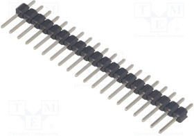 ZL201-20G, Штыревая планка, штыревой, "папа", PIN 20, прямой, 2,54мм, THT ZL201-20G, Штыревая планка, штыревой, "папа", PIN 20, прямой, 2,54мм, THT
