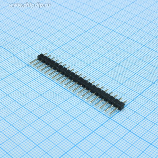 ZL201-20G, Штыревая планка, штыревой, "папа", PIN 20, прямой, 2,54мм, THT