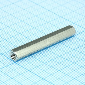 H-L4000-0600-5-03-2N, (PCHSS-40), Стойка для печатных плат, шестигр., латунь, М3, 40мм H-L4000-0600-5-03-2N, (PCHSS-40), Стойка для печатных плат, шестигр., латунь, М3, 40мм