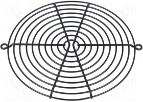 FG-17B-BK, Решетка, металл, d171мм, винт, Цвет: черный FG-17B-BK, Решетка, металл, d171мм, винт, Цвет: черный