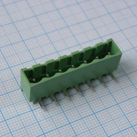 2EDGRC-5.08- 07P-14-00A(H), Разъемный клеммный блок на плату, 7 контактов. Серия 2EDGRC-5.08