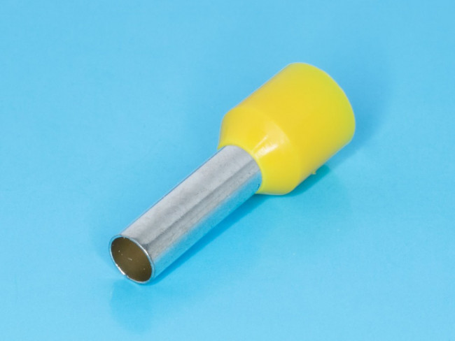 KLS8-01108-E6012 yellow (TIC-6-12) желтый (LT60012), Наконечник 12мм для обжима многожильного кабеля 6,0мм² изолированный
