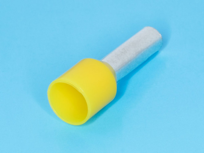 KLS8-01108-E6012 yellow (TIC-6-12) желтый (LT60012), Наконечник 12мм для обжима многожильного кабеля 6,0мм² изолированный