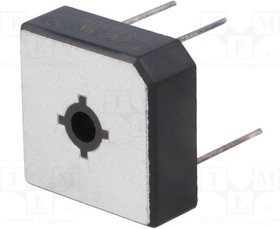 BR2510W, Диодный мост: однофазный, Urmax: 1кВ, If: 25А, Ifsm: 400А, BR-25W