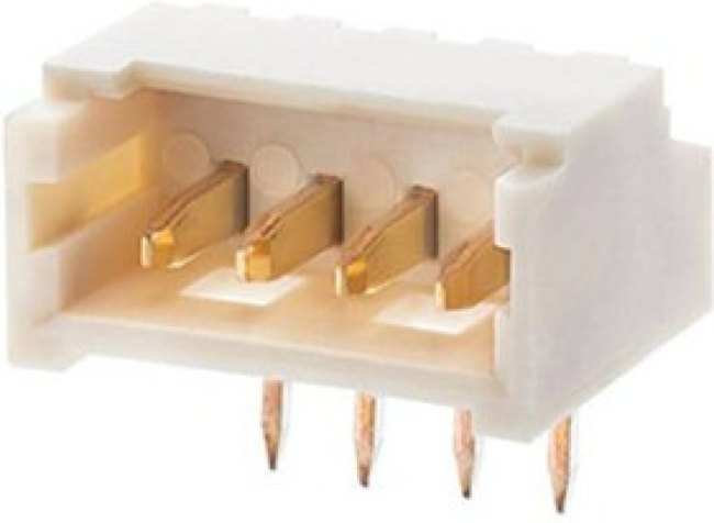 53048-0350, Conn Shrouded Header (4 Sides) HDR 3 POS 1.25mm Solder RA Side Entry Thru-Hole Tray