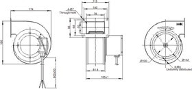 Вентилятор Krubo K-AC120-G220-V2 220V 52W 0.26A