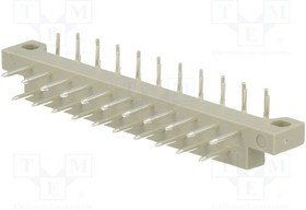 SL21P, Вилка, DIN 41617, "папа", PIN: 21, THT, угловой 90°, 4А, 250В, В: 50мм