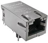 0826-1X1T-GJ-F, Conn RJ-45 F 8 POS Solder RA Thru-Hole 14 Terminal 1 Port MagJack® Tray