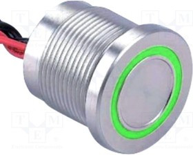 PS193P10Y01G24T, Переключатель: пьезоэлектрический, Пол: 2, SPST-NO, 0,2A/24ВAC