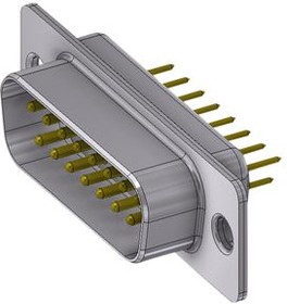 DT15PY/2, D-Sub plug, Plug, DA-15, Radial Leads