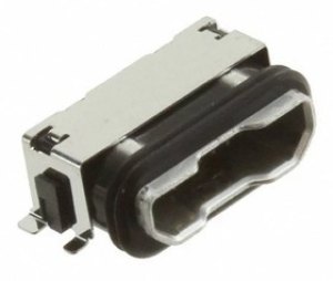 UBMC5BR3SDWP6044S, Гнездо; USB B micro; SMT; PIN: 5; с уплотнением; USB 2.0 UBMC5BR3SDWP6044S, Гнездо; USB B micro; SMT; PIN: 5; с уплотнением; USB 2.0