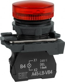 КЭАЗ Сигнальная лампа OptiSignal D22 C5-L-M4 красная пластик 230-240VAC XB5AVM4 КЭАЗ Сигнальная лампа OptiSignal D22 C5-L-M4 красная пластик 230-240VAC XB5AVM4
