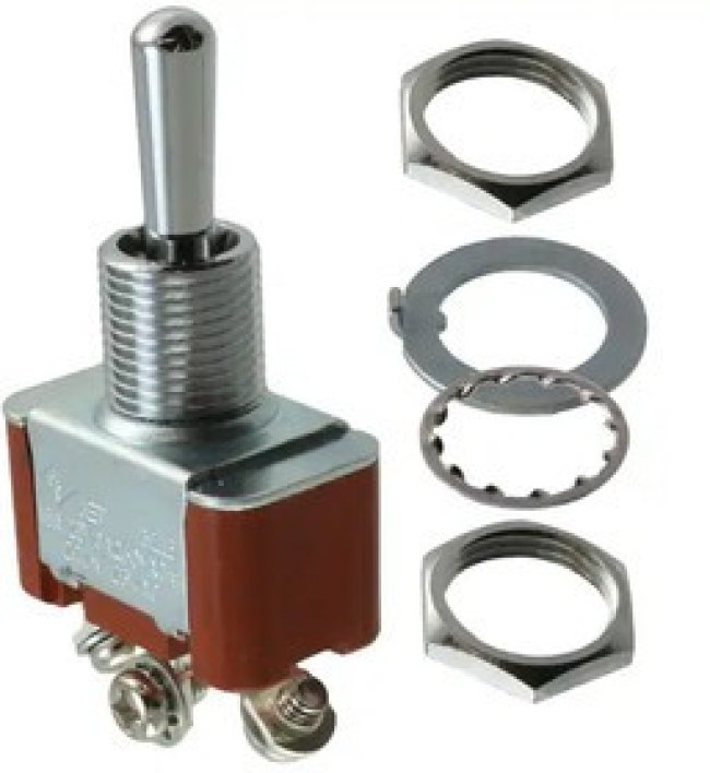 S309T, Toggle Switches SPDT ON-OFF-MOM SCREW LUG