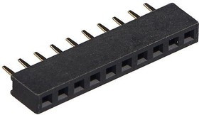 L-KLS1-208B-4.3-1-10-S, Гнездо на плату, шаг 2мм, 1x10, прямое