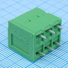 DG271V-5.0-03P-14-00A(H), Нажимной безвинтовой клеммный блок на 3 контакта. Серия DG271V-5.0