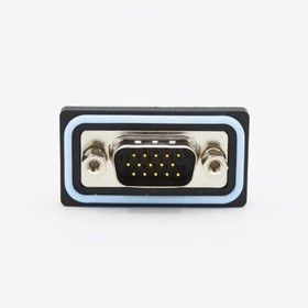 HDF-V15-113L051, HDF 15 Way Vertical Solder D-sub Connector Plug, 2.29mm Pitch, with 4-40 Boardlocks
