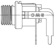 722RAH, Разъем Питания DC, Гнездо, 3 А, 2 мм, Монтаж в Панель, Сквозное Отверстие