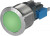 1241.8449, Pushbutton Switches 10A, 250 VAC, 19mm BRIGHT GREEN 1 POLE