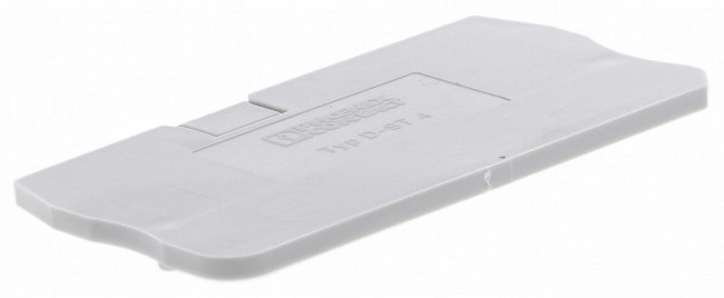 Крышка концевая D-ST 4 /2,2mm, для пружинных клемм ST 4, серая