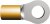 321884, STRATO-THERM Insulated Ring Terminal, M2.5 Stud Size, 0.26mm² to 1.65mm² Wire Size, Orange