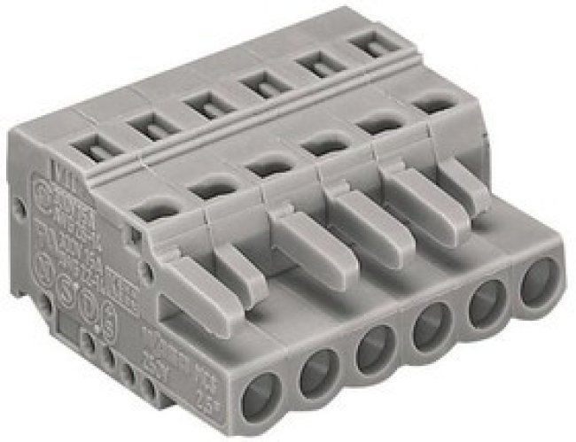 231-109/026-000, Съемная клеммная колодка, 5 мм, 9 вывод(-ов), 28AWG до 12AWG, 2.5 мм², Зажим, 16 А 231-109/026-000, Съемная клеммная колодка, 5 мм, 9 вывод(-ов), 28AWG до 12AWG, 2.5 мм², Зажим, 16 А