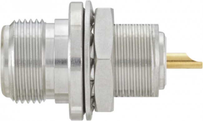 53K501-200N5, RF Connectors / Coaxial Connectors Type N Bulkhead Jack Jack Front Mount