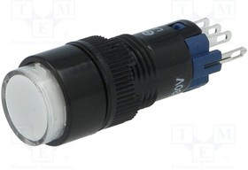 V12Y-11-230W, Переключатель: кнопочный, Пол: 2, SPDT, 0,5A/250ВAC, 1A/24ВDC, IP40