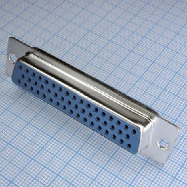 KLS1-213-50-F-L, (DB-50F), гнездо 50 pin на кабель (пайка)