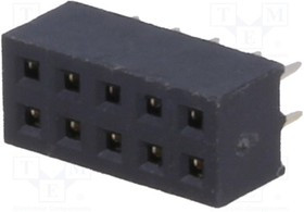 PBD2-10 (DS1026-05-2x5S8BV), гнездо на плату 2ряда шаг2,0мм PBD2-10 (DS1026-05-2x5S8BV), гнездо на плату 2ряда шаг2,0мм