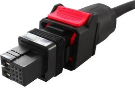 10143485-101LF, Разъем I/O, 10 контакт(-ов), Штекер, I/O, Обжим, FCI VerIO 10143485, Монтаж на Кабель